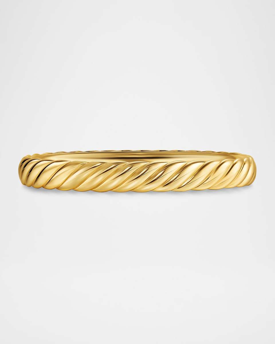 Sculpted Cable Bracelet in 18K Gold, 8